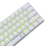 White Shark геймърска механична клавиатура Gaming Mechanical Keyboard SHINOBI 2 - YUSYA 5P Blue Switches (English US), White
