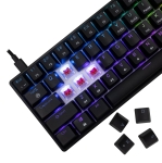 White Shark геймърска механична клавиатура Gaming Mechanical Keyboard SHINOBI 2 - YUSYA 5P Red Switches (English US), Black