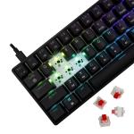 White Shark геймърска механична клавиатура Gaming Mechanical Keyboard SHINOBI 2 - YUSYA 5P Red Switches (English US), Black