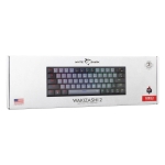 White Shark геймърска механична клавиатура Gaming Mechanical Keyboard WAKIZASHI 2 - Red Switches (English US), Gray, Black