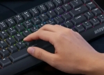 Marvo безжична механична геймърска клавиатура Wireless Gaming Mechanical keyboard Saber 65W KG965W - 1K, Banana Crystal [Linear], (English US)