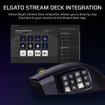 Corsair Scimitar Elite Wireless SE MMO Black Yellow Безжична геймърска оптична мишка