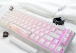 Ducky One 3 TKL Pure White Hot-Swappable RGB Геймърска механична клавиатура с Cherry MX Red суичове