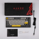 Ajazz AK820 Black/Grey RGB Механична геймърска клавиатура с Ajazz Moon суичове