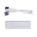 Вентилатори 3бр Lian Li UNI FAN SL Wireless ARGB PWM Reverse Blade - 120 mm Бели + Контролер