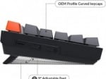 Keychron K8 Aluminum TKL RGB Геймърска механична клавиатура с Gateron Blue суичове