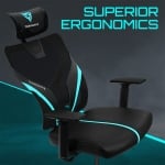 ThunderX3 YAMA1 Black/Blue Геймърски Ергономичен стол