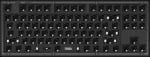 Keychron V3 Frosted Black Translucent QMK TKL Knob RGB Hot-Swappable Геймърска механична клавиатура с Keychron K Pro Blue Switch суичове
