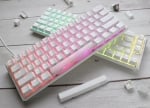 Ducky One 3 SF Pure White 65% Hot-Swappable RGB Геймърска механична клавиатура с Cherry MX Silent Red суичове