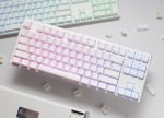 Ducky One 3 Mini Pure White 60% Hot-Swappable RGB Геймърска механична клавиатура с Cherry MX Black суичове