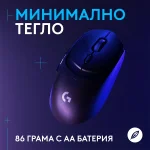 Logitech G309 Lightspeed Black Безжична геймърска мишка