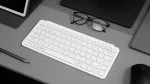 Keychron B1 Pro Ultra-Slim Wireless Ivory White Безжична клавиатура с тихи Scissor суичове