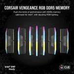 Corsair Vengeance RGB Black 32GB (2x16) DDR5 6000 CL36 Рам памет