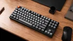 Keychron K8 Max TKL QMKVIA Hot-Swappable RGB Безжична геймърска механична клавиатура с Keychron Super Red суичове