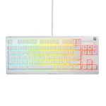SteelSeries Apex 3 TKL White UK Layout Геймърска клавиатура със SteelSeries Whisper-Quiet суичове