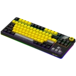 Lorgar KBP70TKLW Yellow Безжична геймърска механична клавиатура с Lorgar Toxic Purple суичове