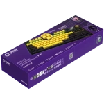 Lorgar KBP70TKLW Yellow Безжична геймърска механична клавиатура с Lorgar Toxic Purple суичове