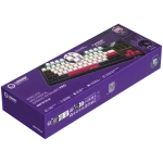 Lorgar KBP70TKLW Yellow Безжична геймърска механична клавиатура с Lorgar Toxic Purple суичове