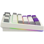 Lorgar KBP70TKLW Yellow Безжична геймърска механична клавиатура с Lorgar Toxic Purple суичове