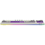 Lorgar KBP70TKLW Yellow Безжична геймърска механична клавиатура с Lorgar Toxic Purple суичове