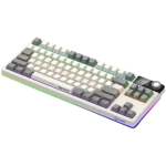 Lorgar KBP70TKLW Yellow Безжична геймърска механична клавиатура с Lorgar Toxic Purple суичове
