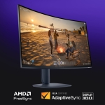 Alienware AW3225DM 31.5" VA, 180Hz, 1ms, 21:9 WQHD (2560x1440), AMD FreeSync, VESA Display HDR True Black 400 Извит геймърски монитор