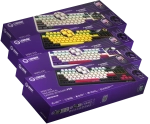 Lorgar KBP70TKLW Yellow Безжична геймърска механична клавиатура с Lorgar Toxic Purple суичове