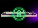 Lorgar KBP70TKLW Yellow Безжична геймърска механична клавиатура с Lorgar Toxic Purple суичове