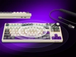 Lorgar KBP70TKLW Yellow Безжична геймърска механична клавиатура с Lorgar Toxic Purple суичове