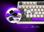 Lorgar KBP70TKLW Yellow Безжична геймърска механична клавиатура с Lorgar Toxic Purple суичове