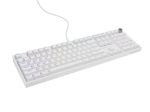 Genesis Thor 404 White Геймърска механична клавиатура с Outemu Peach Silent v3 суичове