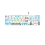 Bloody S510R White Геймърска механична клавиатура с BLMS Brown суичове