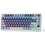 Royal Kludge M75 Phantom Hot-Swappable Безжична геймърска механична клавиатура с RK Fast Silver суичове