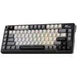 Royal Kludge L75 Mocha Grey Hot-Swappable Безжична геймърска механична клавиатура с RK Linear Cream суичове