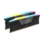 Corsair VENGEANCE RGB Black 64GB (2x32), DDR5, 6400 MHz, CL42, Intel XMP Рам памет