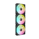 Corsair iCUE LINK LX120 RGB 120mm Black Комплект вентилатори (3 броя)
