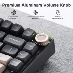 Royal Kludge R75 Sky Cyan Hot-Swappable Геймърска механична клавиатура с RK Fast Silver суичове
