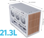 Lian Li кутия Case mATX - DAN Cases B4 Wood Edition - White