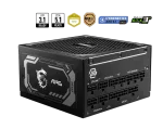 MSI MAG A1000GL PCIE5 1000W, 80 Plus Gold, Модулно, PCIe Gen 5.1, ATX 3.1 Захранване за компютър