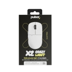 Pulsar професионална геймърска мишка Wireless Gaming Mouse X2 CrazyLight Uyuni White 8K