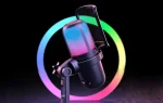 ONIKUMA M-730 Black RGB настолен USB микрофон