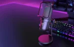 ONIKUMA M-730 Black RGB настолен USB микрофон