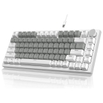 Ajazz геймърска механична клавиатура Gaming Mechanical Keyboard AK820 - Mille feuille Yellow Switches [Linear] (English US), White Gray, White Light