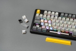 Ajazz геймърска механична клавиатура Wireless Gaming Mechanical Keyboard AK980 V2 - Maillard Switch [Linear] (English US), Purple, White