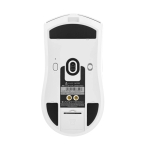 Ajazz професионална геймърска мишка AJ139P V3 MC - Wireless Gaming Mouse - 1K, Magnetic Charging Dock, White