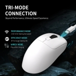 Ajazz професионална геймърска мишка AJ179 APEX - Wireless Gaming Mouse - 8K, Magnetic Charging Dock, Black