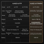 Ajazz професионална геймърска мишка AJ179 APEX - Wireless Gaming Mouse - 8K, Magnetic Charging Dock, White