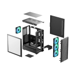 DeepCool кутия Case ATX - CC550 4F - 4 ARGB Fans