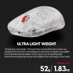 Pulsar професионална геймърска мишка Wireless Gaming Mouse X2H Mini Superclear [LTD 3000] - 1K