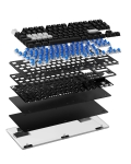 Pulsar професионална геймърска механична клавиатура Professional Gaming Mechanical Keyboard PCMK 2 HE TKL ANSI Black - 8K, Gateron Magnetic Switches [Linear]